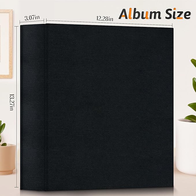 Popotop Photo Album 4x6 1000 Pockets for Wedding Gifts,Linen Hardcover Picture Albums for Family Anniversary Baby Vacation Pictures