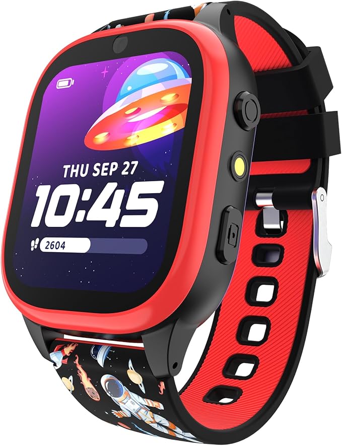 PlayZoom 4 Kids Smartwatch, Educational Tech Toy – 25+ Games, Selfie Camera, Audiobooks, Step Tracker, Water‑Resistant, Parental Controls, Long Battery, Ages 4‑12