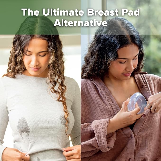 haakaa Ladybug Silicone Breast Milk Collector - Wearable Breast Shells Nursing Cups for Large Milk Supply, Reusable, Extra-Soft & Skin-Friendly (150ml, 2PCS)