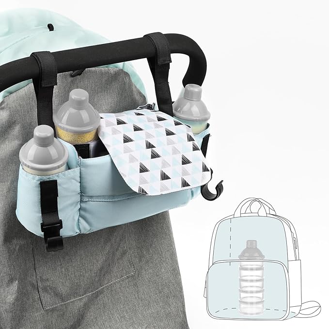 Accmor Formula Dispenser On The Go, 5 Compartments Stackable Formula Container for Travel, Baby Milk Powder Kids Snack Container, BPA Free