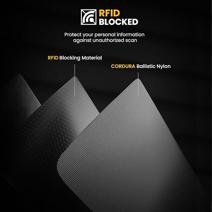 tomtoc Passport Holder Family with RFID Blocking, Passport Wallet Women Men, with Airtag & Sim Card Holder and Eject Pin, Travel Document Organizer with Wrist Strap, Up to 4 Passports, Water-resistant