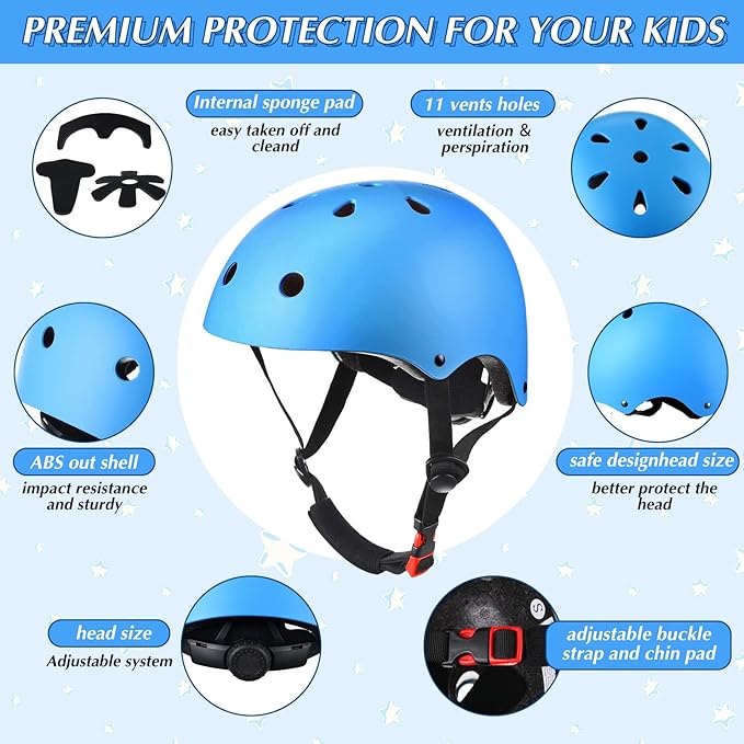 Kingdder 4 Pack Kids Helmets Toddler Adjustable Bike Helmet Ages 3-8 CPSC Certified Children Training Headwear for Boys Girls Skateboard Bicycle Scooter Cycling Riding Sports