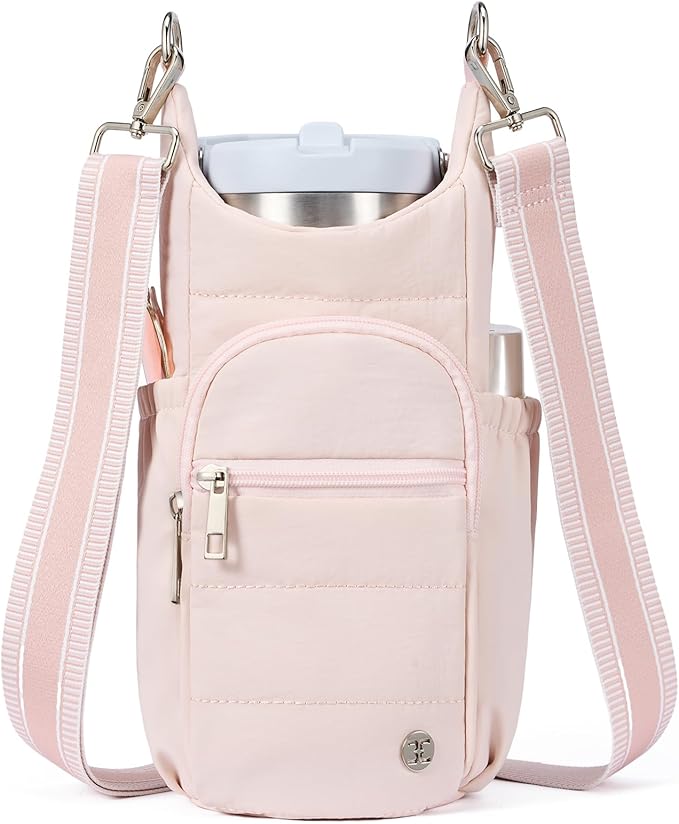 Telena Water Bottle Holder with Strap RFID Crossbody Bags for Women for Walking, Hiking, Cycling