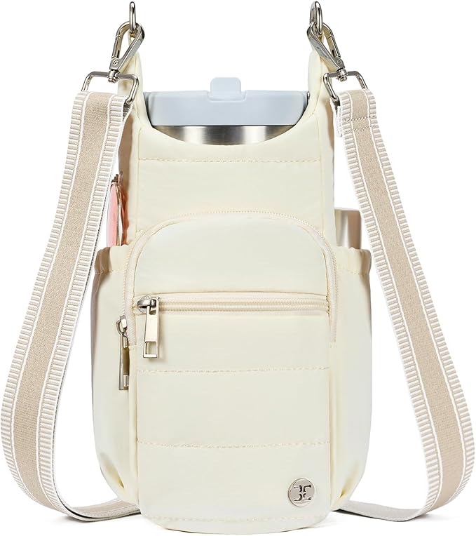 Telena Water Bottle Holder with Strap RFID Crossbody Bags for Women for Walking, Hiking, Cycling