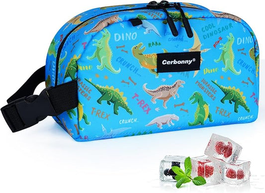 Blue Planet Dinosaur Freezable Cooler Bag - Mini Insulated Lunch Bag for Kids/Adults, Fit for Yogurt, Suit for 3+