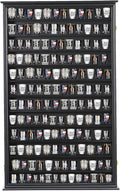 Shot Glass Storage Display Case Large Solid Wood Cabinet Rack Holder Wall by SNAIL