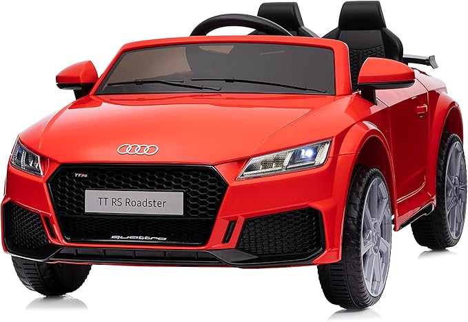 Kids Electric Car, Licensed Audi 6V Kids Ride on Toy Car for Toddlers with Remote - Red