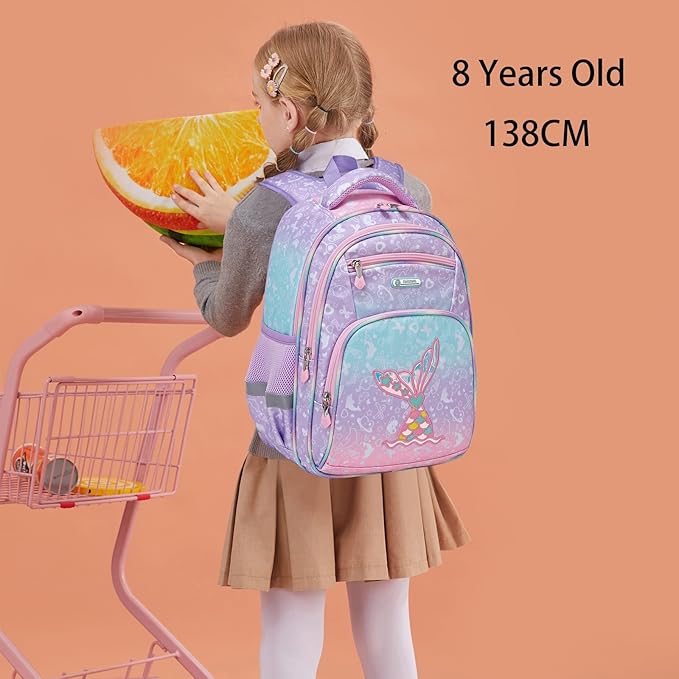 Cusangel Backpack for Girls Boys School Bookbags Kindergarten Elementary Lightweight Waterproof Multifunctional Large Capacity for Backpack (16 inch Fun Prints)