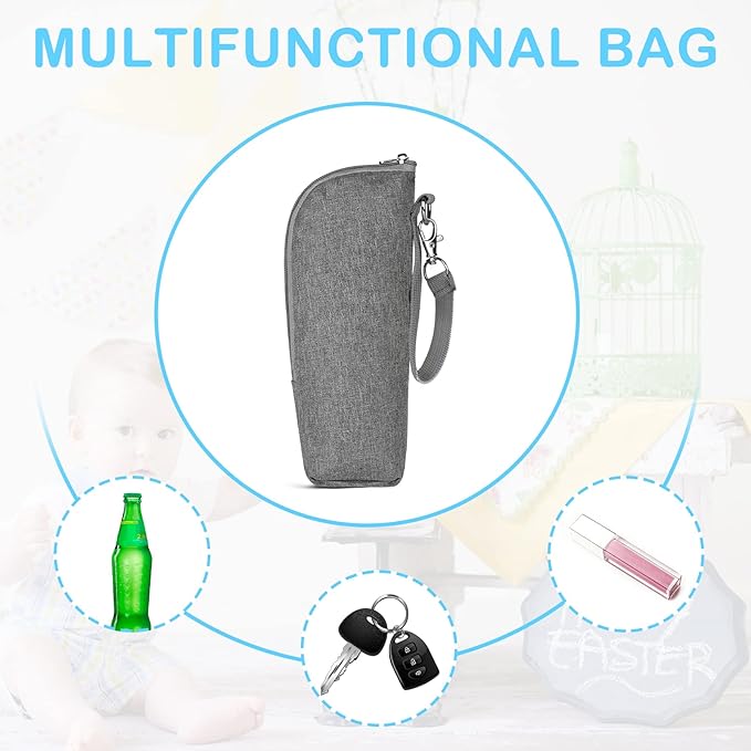 Accmor Baby Bottle Cooler Tote Bags, Insulated Breastmilk Cooler Bag, Nursing Bottle Warmer Bag for Nursing Mom Daycare Travel