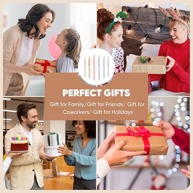 Pens for School, Cool Stuff Aesthetic Pen Office College School Supplies, Teen Girl Gifts Trendy Stuff Gel Pens for Men Women Student