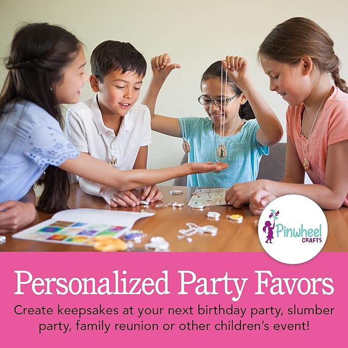 Pinwheel Crafts Pendant Jewelry Making Kit for Girls 8-12+ Years, Necklace and Bracelet Making Kit for Kids – Single Craft to Create Multiple Necklace & Bracelet for Teens with 200 Designs