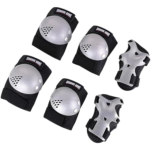 Youth/Kids Knee Pads Elbow Pads Wrist Guards Protective Gear Set for 3-15 Years Child Roller Skates, Skateboard, Cycling, Inline Skating, BMX Bike, Balance Bike, Scooter Riding and Other Outdoor Sports