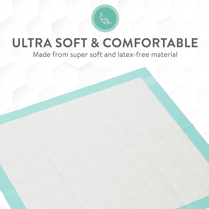 Inspire Extra Large Super Absorbent Disposable Bed Pads for Incontinence Ultra Thick and Absorbent Bed Pads Disposable Adult | Puppy Pads | Pee Pads for Adults (36" X 36" Pack of 50 W/ Adhesive)
