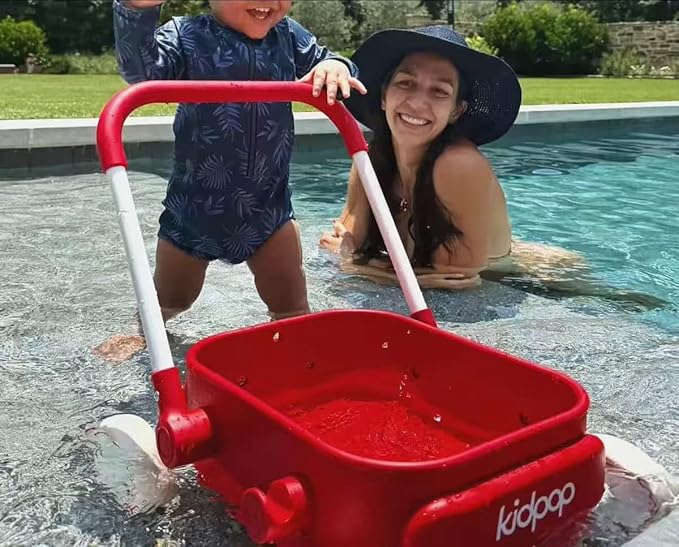 PULA Baby Push Walker with Wheels Toddler Wagon for First Learner Baby Toys 6-12 Months, 1 Year Old Birthday Gifts, Indoors and Outdoors (Green)