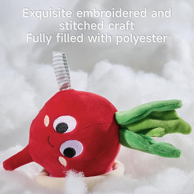 TUMAMA Baby Toys 0 3 6 12 Months, Soft Hanging Stroller Toys Potted Plant Crib Car Seat Toys, Infant Newborn Crinkle Infant Rattles with Teether Squeaky Sensory Developmental Toy