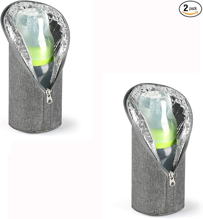 Accmor Baby Bottle Cooler Tote Bags, Insulated Breastmilk Cooler Bag, Nursing Bottle Warmer Bag for Nursing Mom Daycare Travel