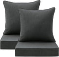 Sunbrella Outdoor Deep Seat & Back Cushion Set, 24 x 24 Inch Water Repellent by Supflourishia