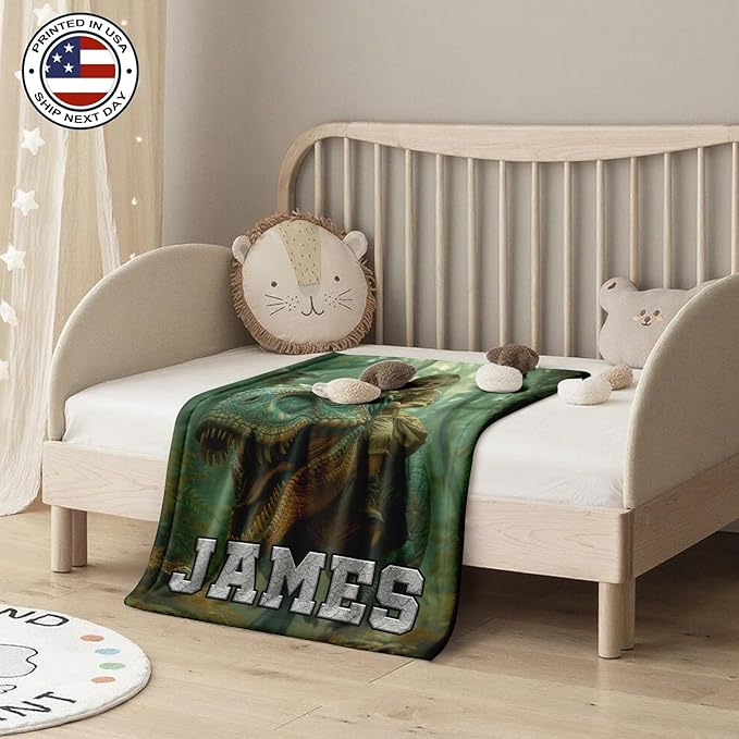 Ship Next Day, Personalized Baby Blanket – Printed in USA, Custom Baby Blanket for Boys & Girls, Baby Blanket with Name, Baby Shower, Easter, Christmas, Birthday Newborn & Toddler Gifts, Baby Gifts
