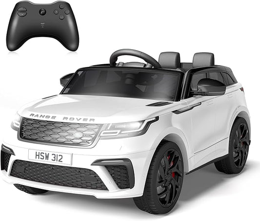 Kids Ride On Car with Remote, Licensed Land Rover Electric Car, Ride On Toys for Kids 3-8 with Mp3 Player, Rocking, Pull Rod