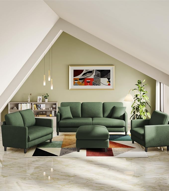 Welzona 83" Couches for Living Room, Teddy Sofa Couch, Comfy Sofas for Living - Image 7