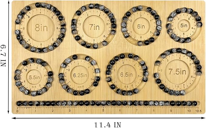 Petoysoso Bead Boards for Jewelry Making, Bamboo Beading Board for Jewelry Bracelet Making, Bracelet Bead Board, Bracelet Bead Board for Bracelet, Jewelry Making Supplies,DIY Bead Tray Bracelet Tray