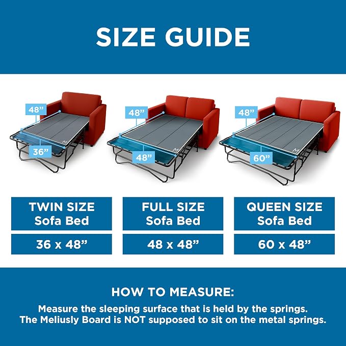 Meliusly Sleeper Sofa Support Board Queen Size – Durable Support to Fix Sagging - Image 5