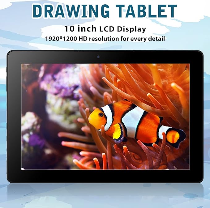 T11 Pro Standalone Drawing Tablet with Screen,10.1 inch FHD Display,No Computer Needed,Octa-Core CPU,Pre-Installed Drawing Apps & Tutorials,More Bonus Items for Beginners, Artists, Students