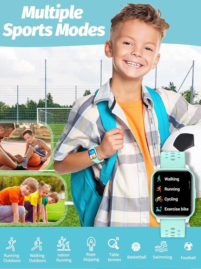 Kids Smart Watch Girls Boys, SmartWatch for Kids Smart Watch Gifts for 4-16 Years Old with Sleep Mode 19 Sports Mode Pedometer Birthday Gift for Boys Girls