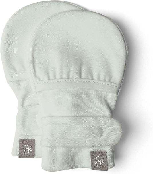 Goumi Baby Mitts, Anti-Scratch Newborn Mittens, Soft Stay-On Mitts, Succulent 3-6 Months