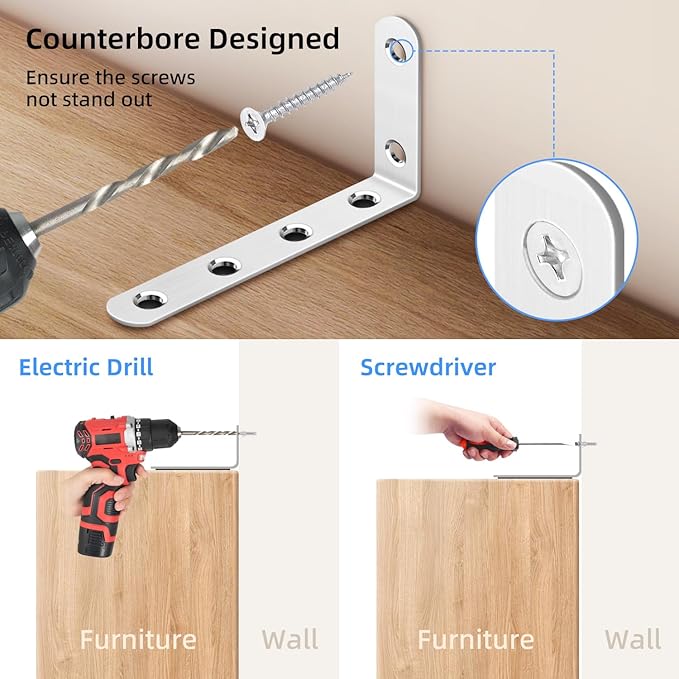 furniture anchors anti-tip baby proofing: Safety Straps Kit for Dresser Secure 400 lbs Bookcase to Wall Cabinet Wall Anchor 4 Pack