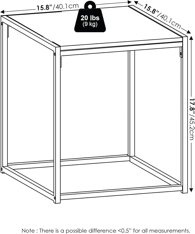Furinno CAMNUS Side Table, Modern End Table - Image 3