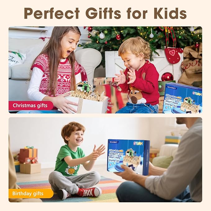 STEM Kits for Kids Age 12+, ACEBOTT IoT Smart Home Kit for Teens, STEM Toys Compatible with Arduino & Scratch, Coding Set with House Building, Sensors & App Control, Gift for Teens & Adults