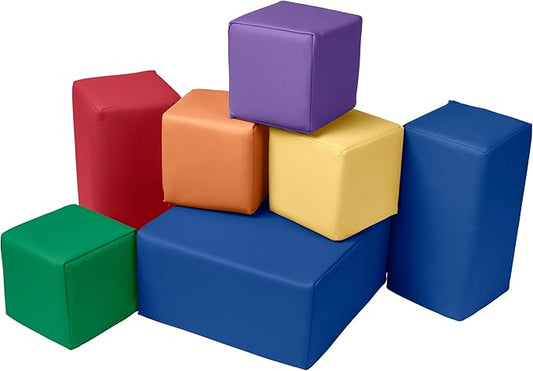 Toddler Building Blocks, Foam Blocks, Assorted, 7-Piece