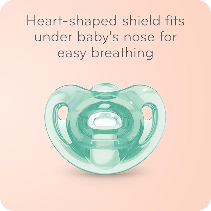 NUK Timeless Comfy Pacifier | 100% Silicone, One-Piece Design | BPA-Free, Gentle on Baby’s Skin | 5-Pack, for 6-18M