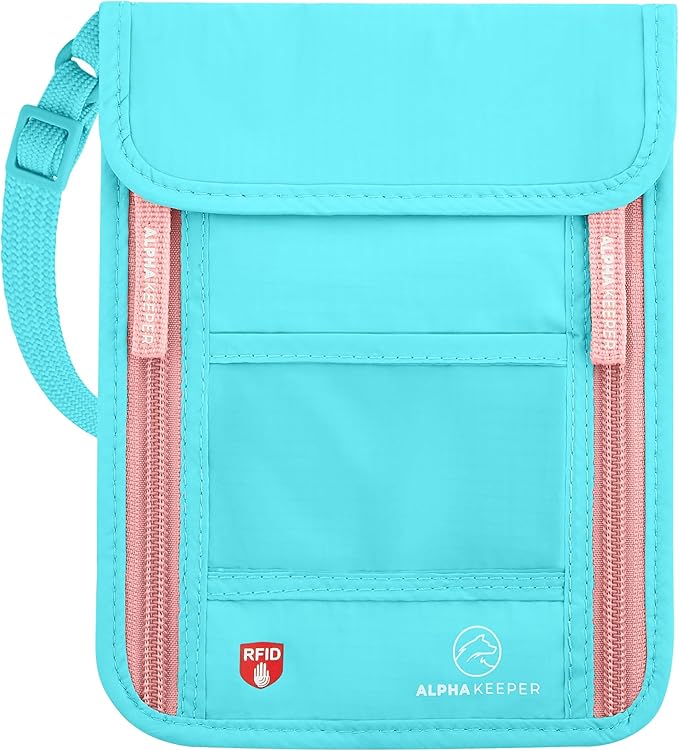 Neck Wallet, Travel Pouch For Passport Holder And Documents, Travel Neck Wallet For Traveling Women