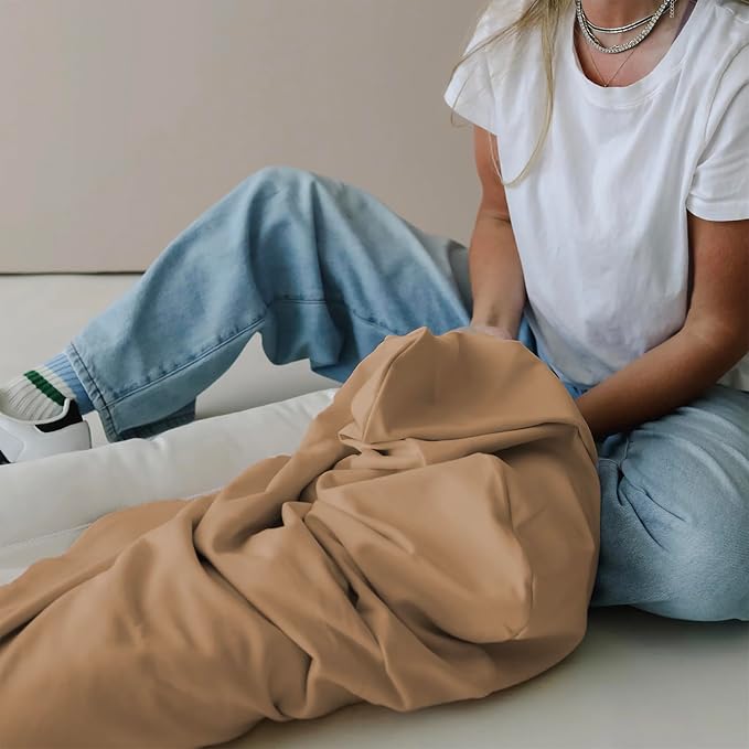 Baby Lounger - Snuggle Cozy Me Infant Lounger for Newborns | Flannel Cover, Breathable Soft, Portable Awake-Time Pad, Essential Baby Gift -Brown