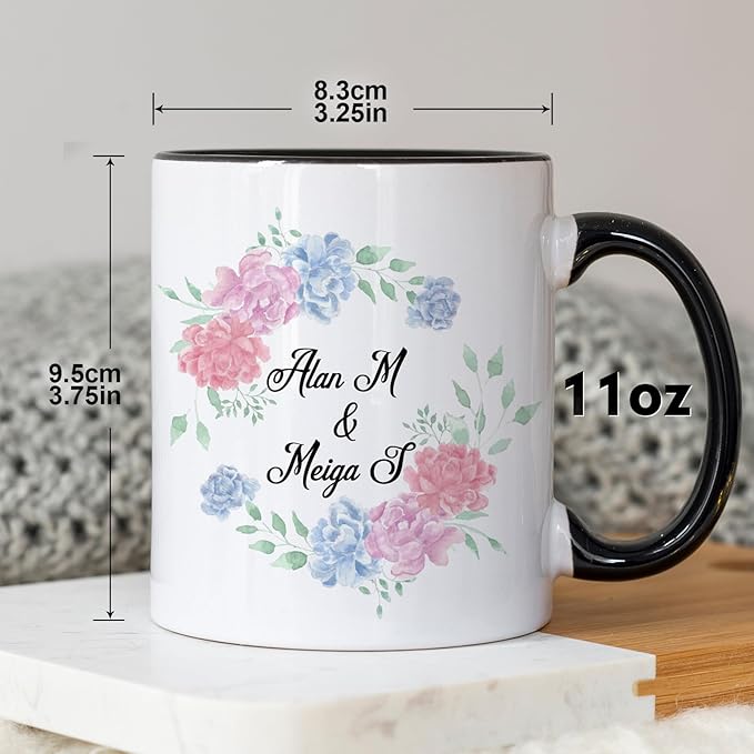 Custom Coffee Mug, Personalized Photo Text and Logo Ceramic Cup, Personalized Gifts for Dad Mom Girlfriend, Best Friend, Christmas Gifts, Party Favors Mug 11oz White Bulk Wholesale