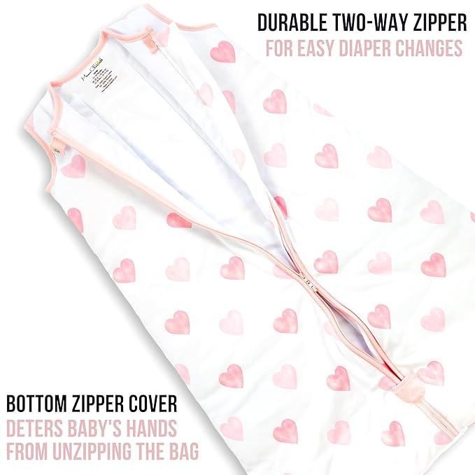 Mama Cheetah Baby Sleep Sack 2.5 TOG, Organic Cotton Baby Wearable Blanket with Two-Way Zipper, Swaddle Transition Baby Sleeping Bag for Newborn Infant Toddler Boy Girl, 18-24 Months