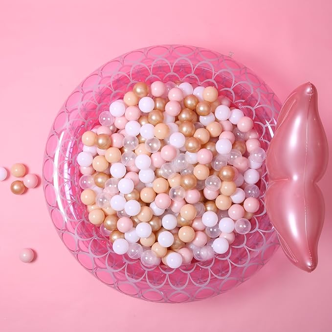 GOGOSO Ball Pits Balls for Toddlers Pack of 50 100 200 Plastics Shape Ball Non-Phthalate Non-BPA Non-Toxic 2.2-Inch Crush Proof Play Balls