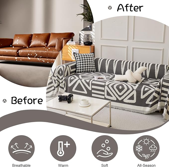 VClife Boho Couch Covers, Small Loveseat Cover - Image 4