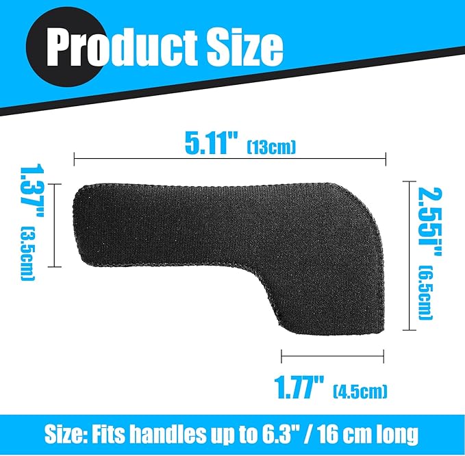 5PCS Door Handle Covers - Anti-Scald & Anti-Freeze Knob Protectors, Elastic Neoprene Rubber Cushion for Hot/Cold Handles, Universal Fit for Home/Office/School Doors