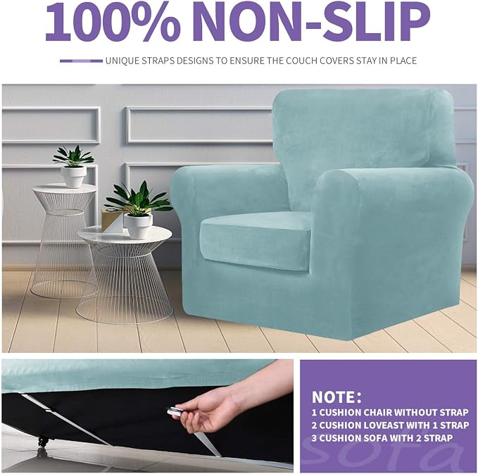 ZNSAYOTX Luxury Velvet Chair Slipcovers - Image 5