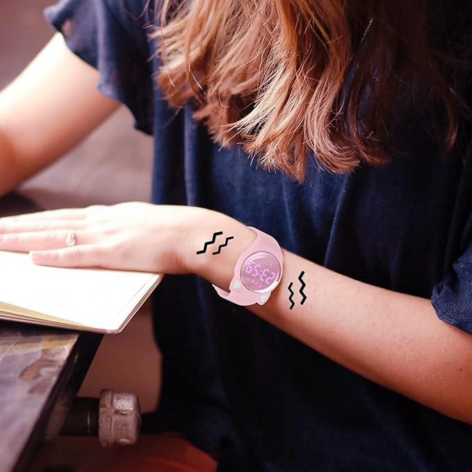 Kids Watches for Girls Boys Digital Sport Watch with Step Counter Pedometer Vibration Alarm Clock, No App Waterproof Fitness Tracker Kids Watch Boys Girls Teens Students Ages 5-16