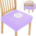 Smiry Waterproof Seat Covers for Dining Room Chairs Set of 2, Stretch Jacquard by Smiry