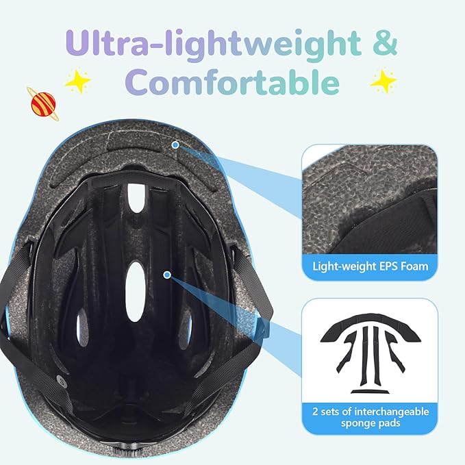Kids/Youth Bike Helmet for Boys Girls and Teens, Adjustable and Multi-Sport for Bicycle, Kick Scooter, Skateboard, Roller/Inline Skate