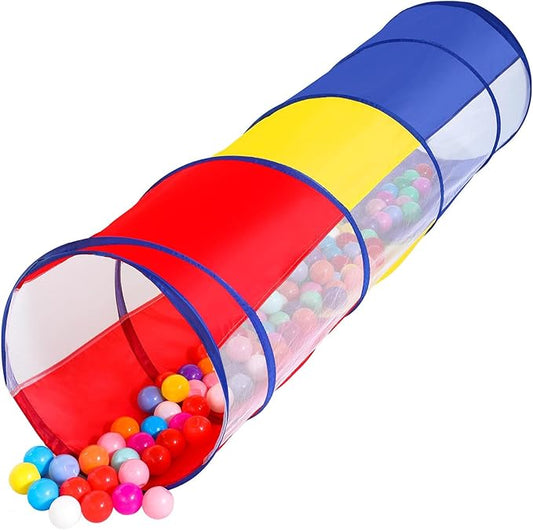 Kids Play Tunnel Tent for Toddlers, Colorful Pop Up Crawl Tunnel Toy for Baby or Pet with Breathable Mesh, Collapsible Gift for Boy and Girl Play Tunnel Indoor and Outdoor Game