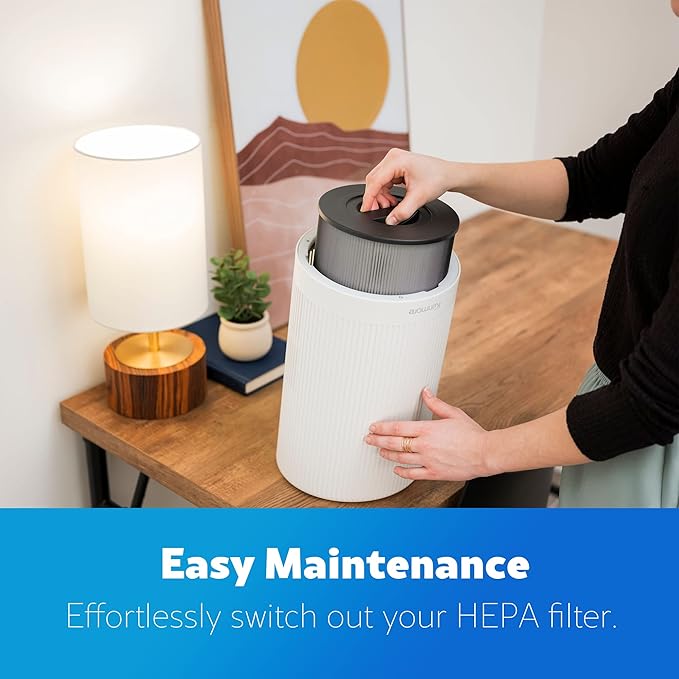 Kenmore PM1005 Air Purifier with H13 True HEPA Filter, Covers Up to 850 Sq.Foot, 25db SilentClean 3-Stage HEPA Filtration System for Office & Bedroom