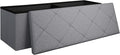 43 Inches Folding Storage Ottoman Bench by Unknown