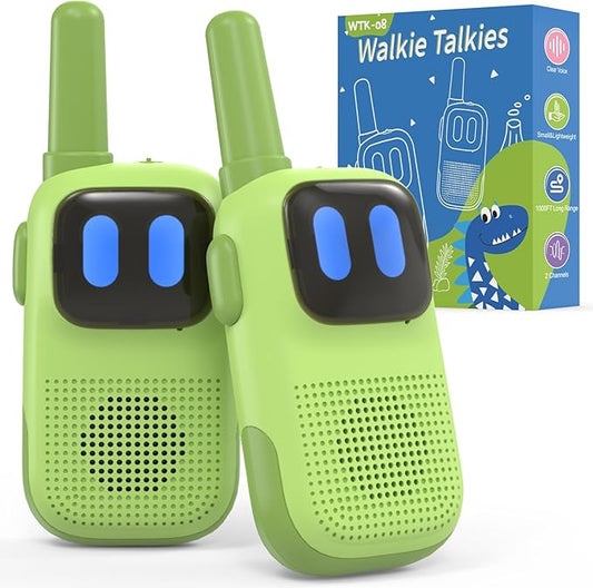 Toys for 3-12 Year Old Girls Boys, Walkie-Talkies for Kids 2 Pack 1000FT Long Range with 2 Channels, Handheld Kids Walky Talky Educational Electronic Outdoor Toys for Outside Camping Hiking