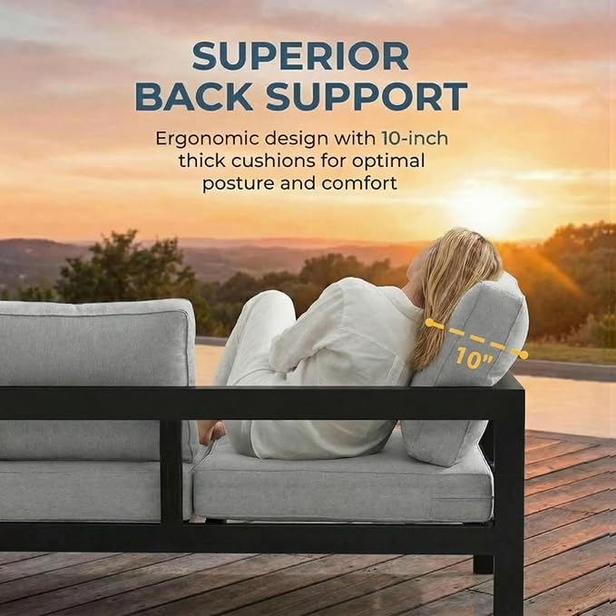 Solaste Aluminum Patio Furniture Set - Image 6